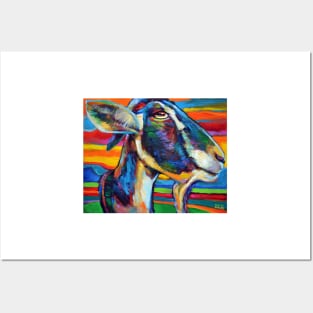 Colorful Farm Goat Posters and Art